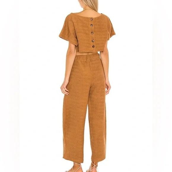 Free People X REVOLVE Changing Tides Set
Top & Wide Leg Pants Color Savannah L - Picture 2 of 16